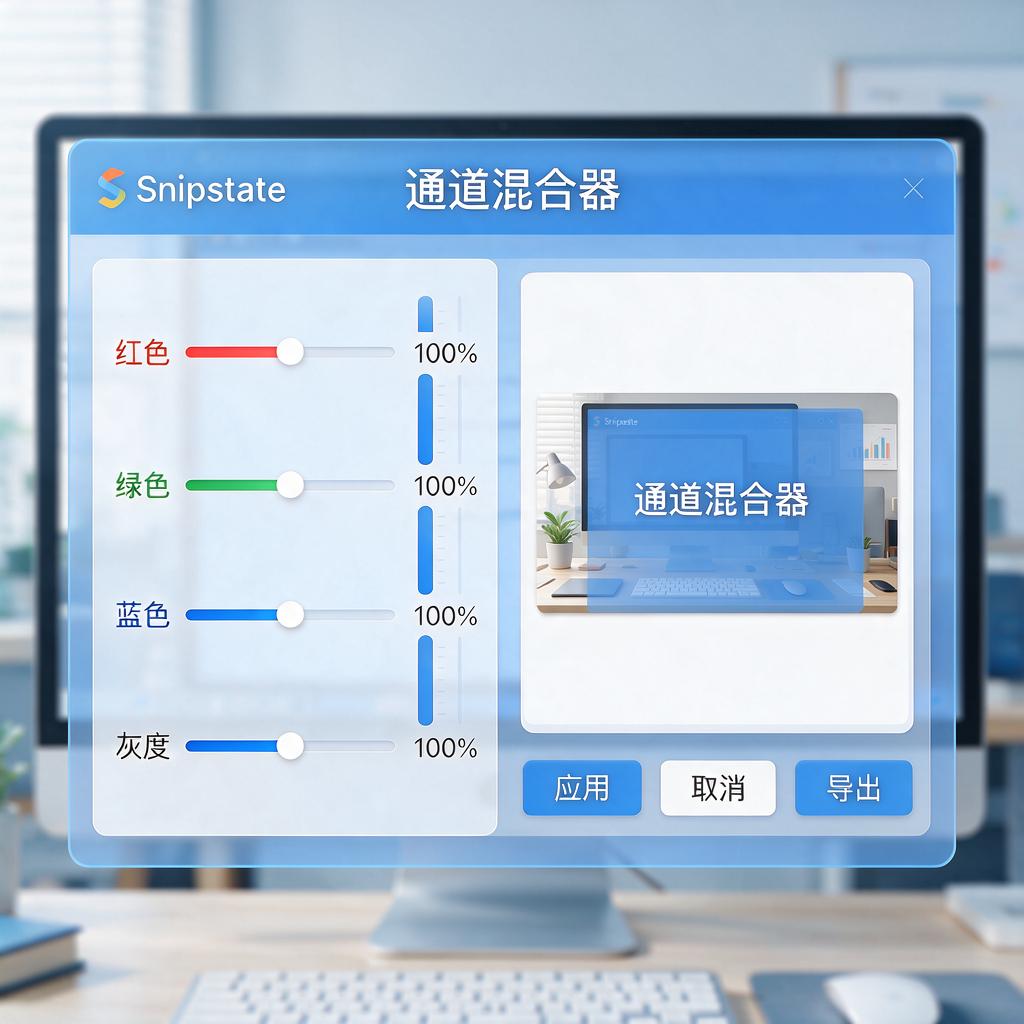 Snipaste标注通道混合器怎么用？