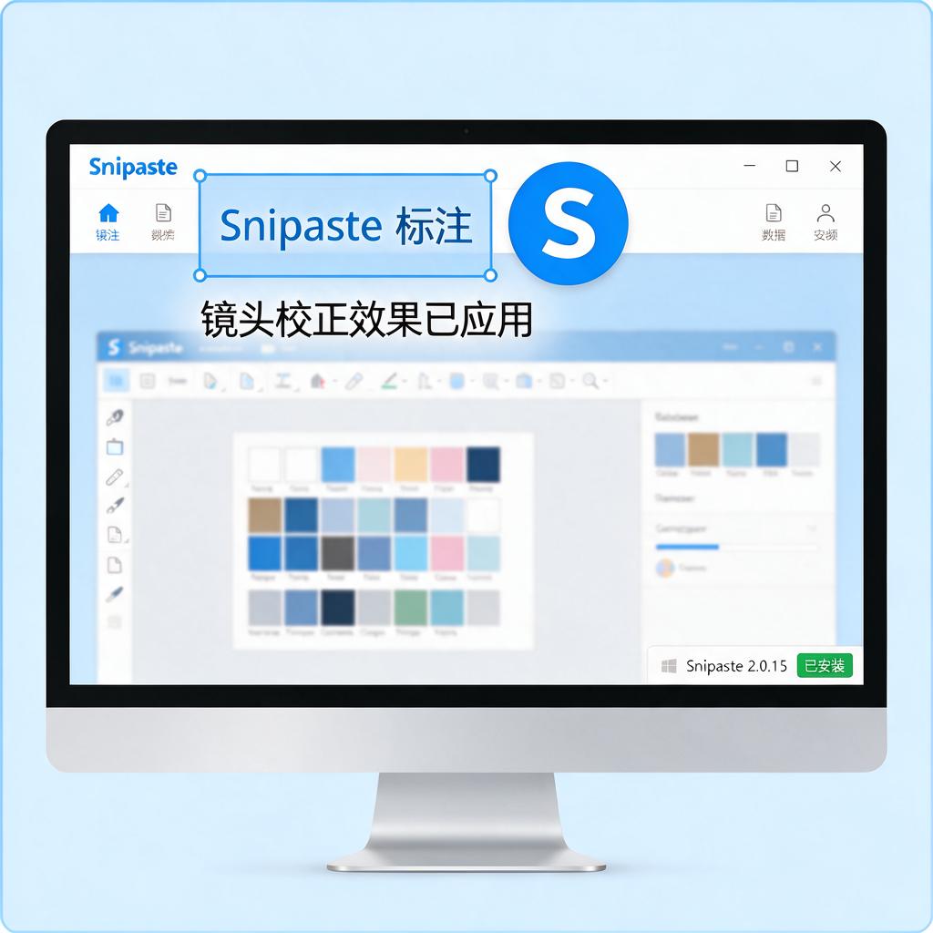 Snipaste如何实现标注镜头校正效果?