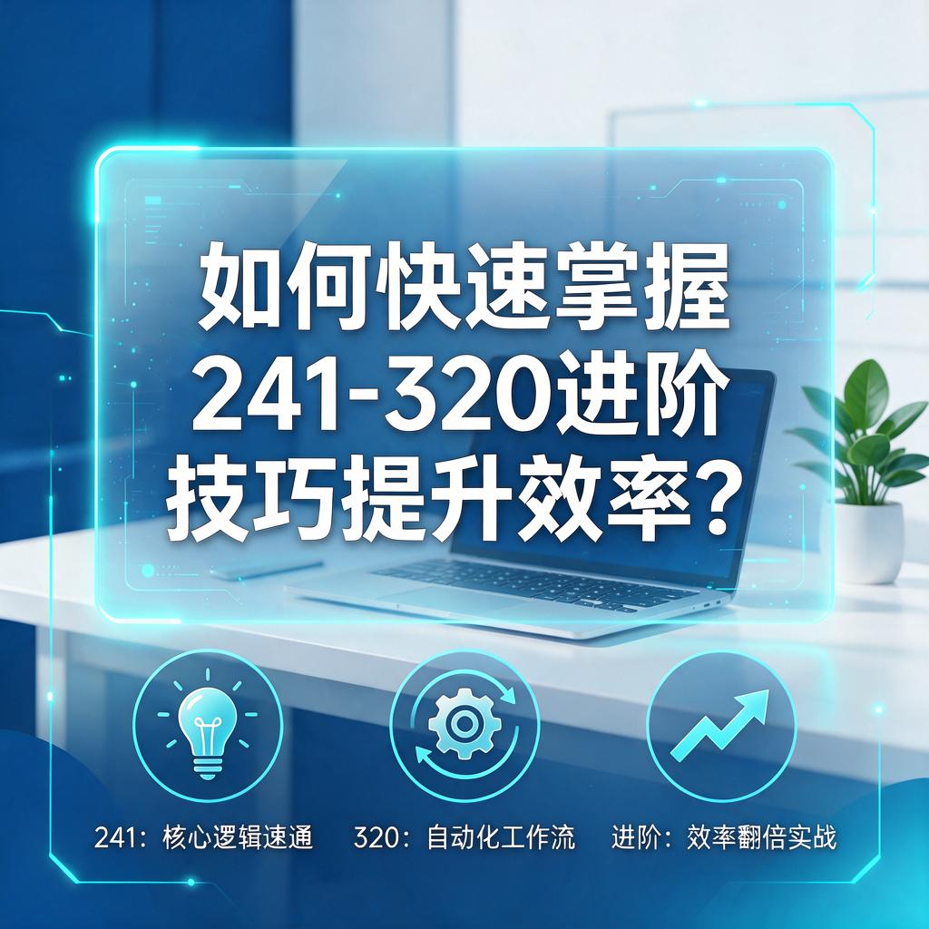 如何快速掌握241-320进阶技巧提升效率?