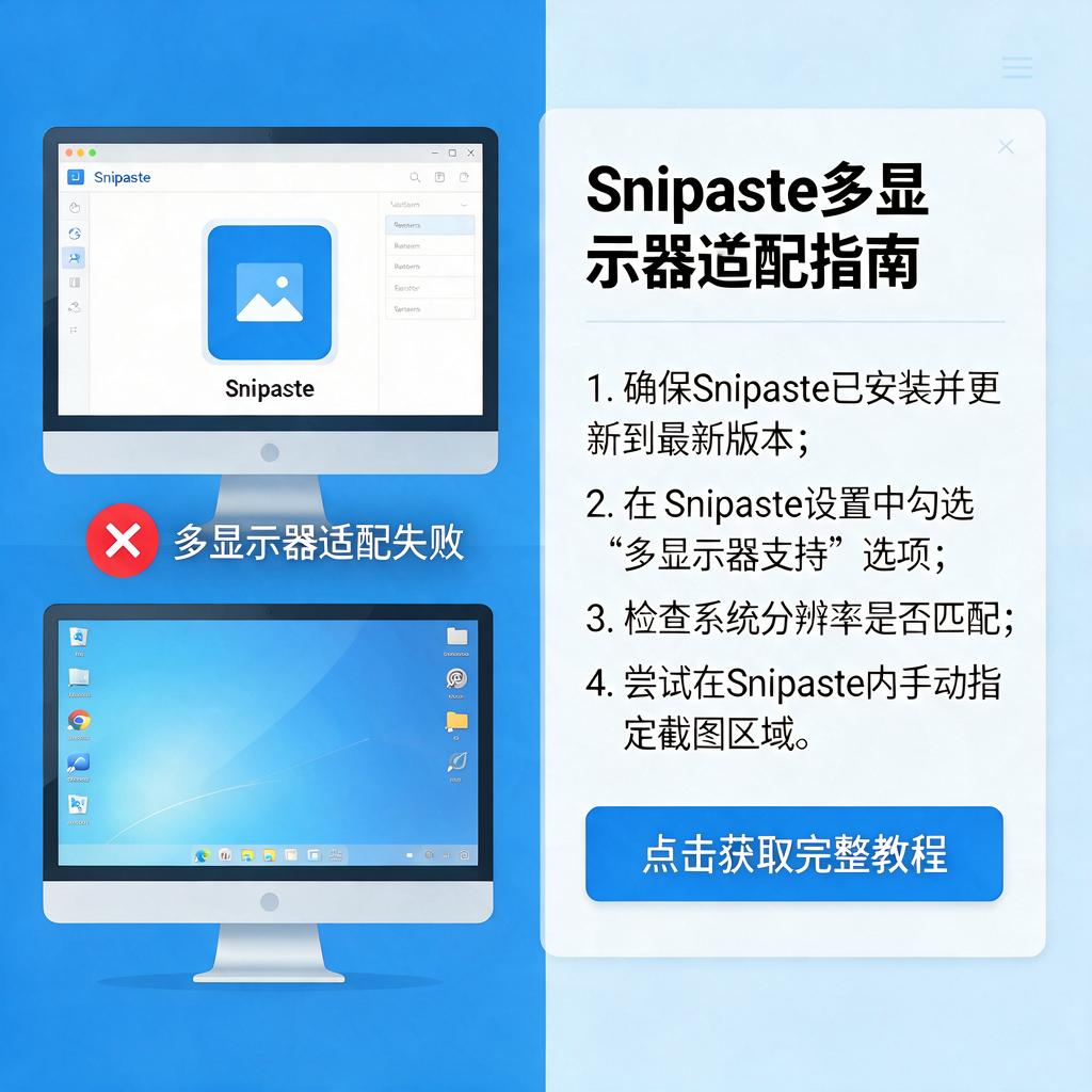 Snipaste多显示器适配问题怎么解决?