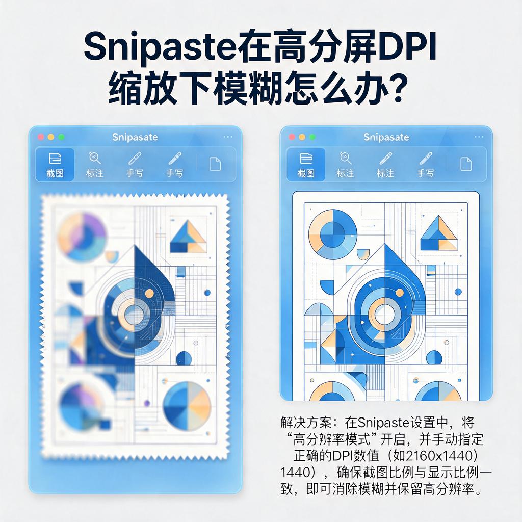 Snipaste在高分屏DPI缩放下模糊怎么办?