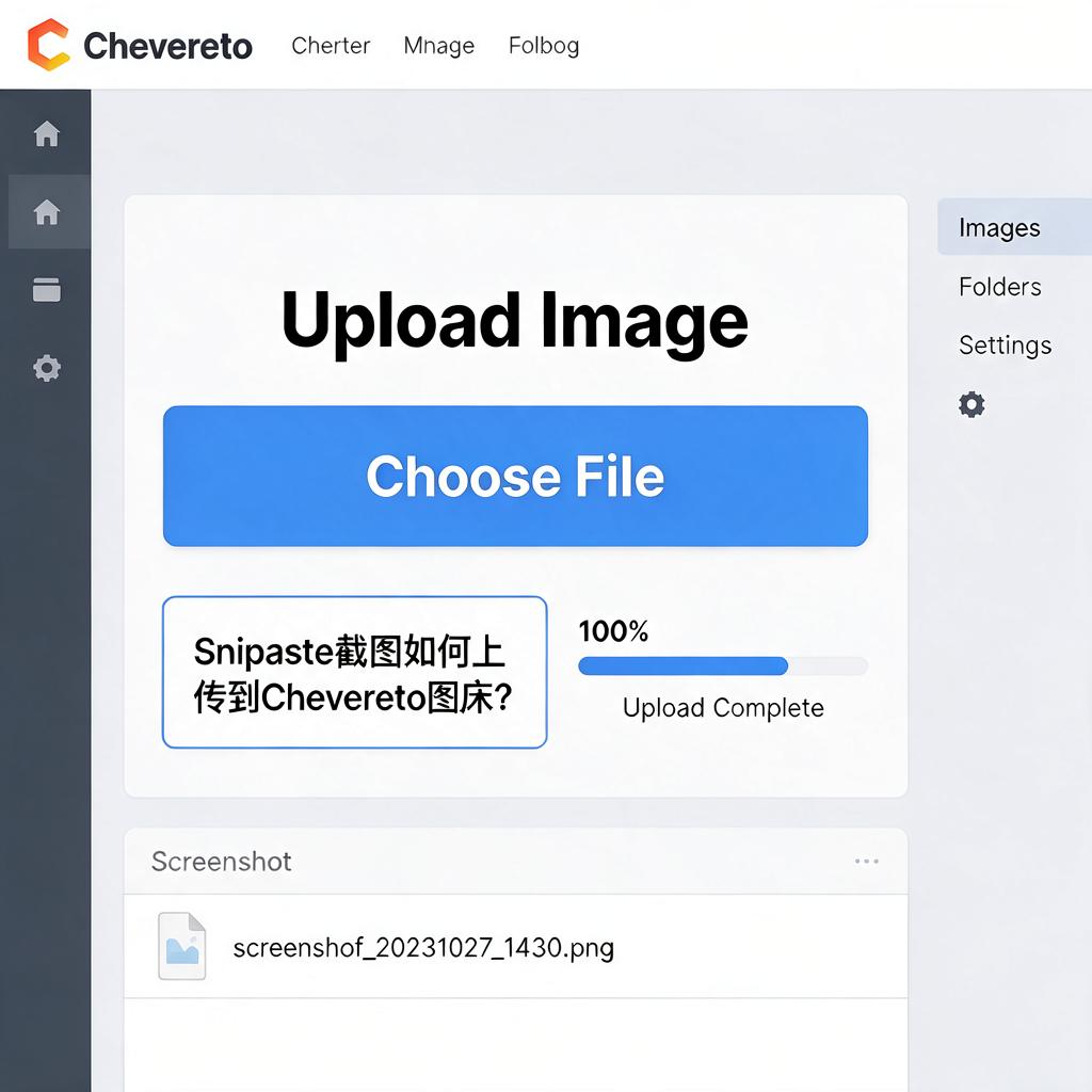 Snipaste截图如何上传到Chevereto图床?