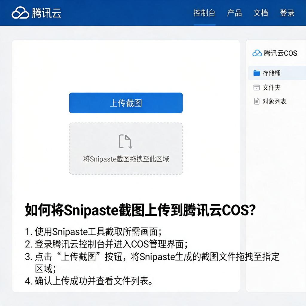 如何将Snipaste截图上传到腾讯云COS?