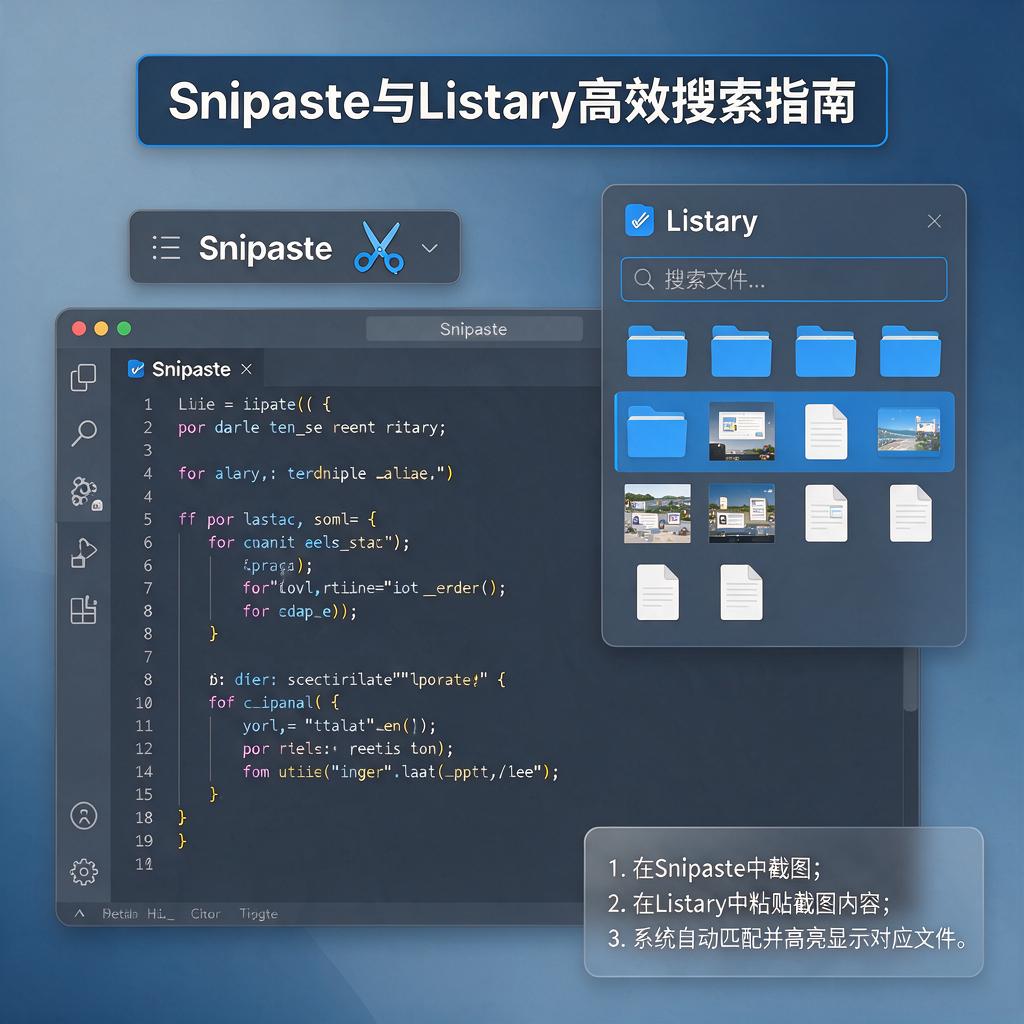 Snipaste如何配合Listary实现高效搜索?