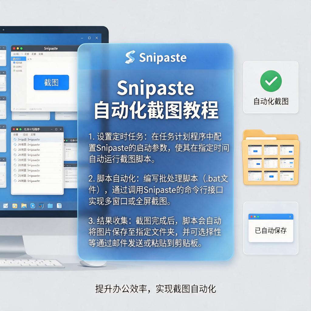 Snipaste如何配合Batch批处理实现自动化截图?