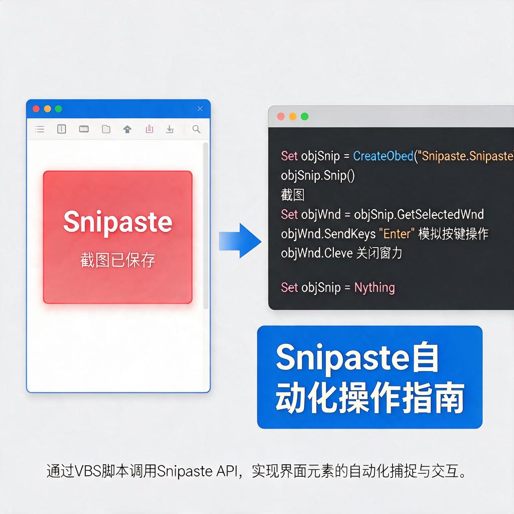 Snipaste如何配合VBS脚本实现自动化操作?