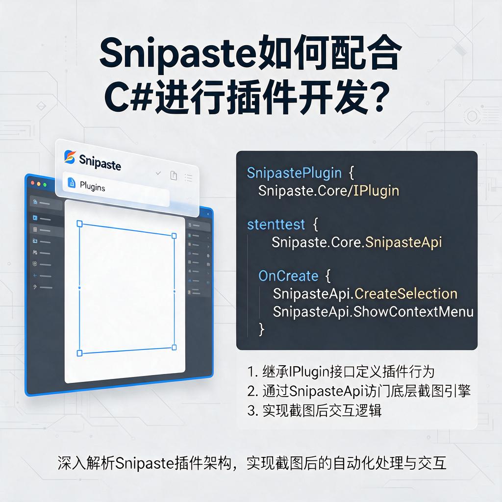 Snipaste如何配合C#进行插件开发?