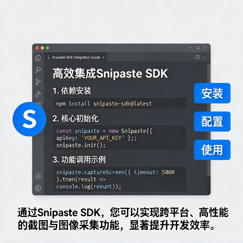 如何高效集成Snipaste SDK到项目中?