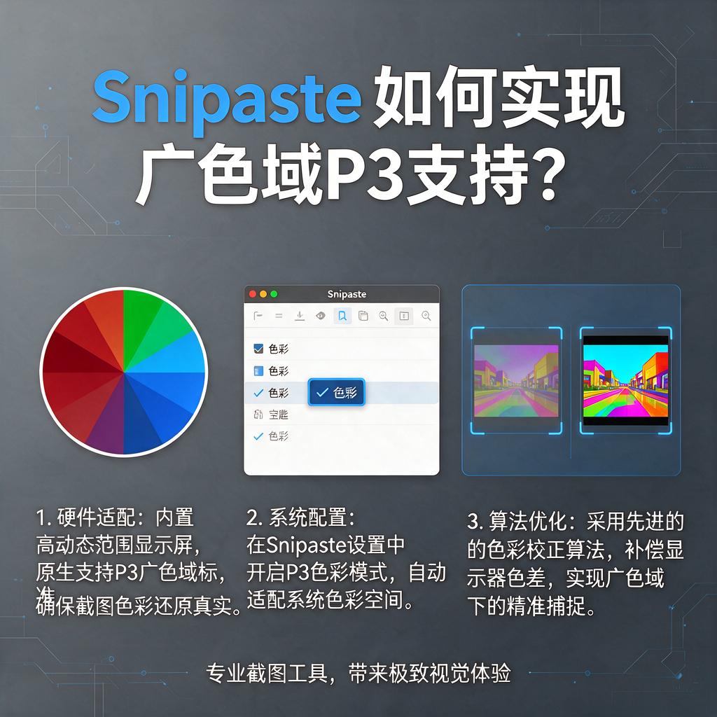 Snipaste如何实现广色域P3支持？