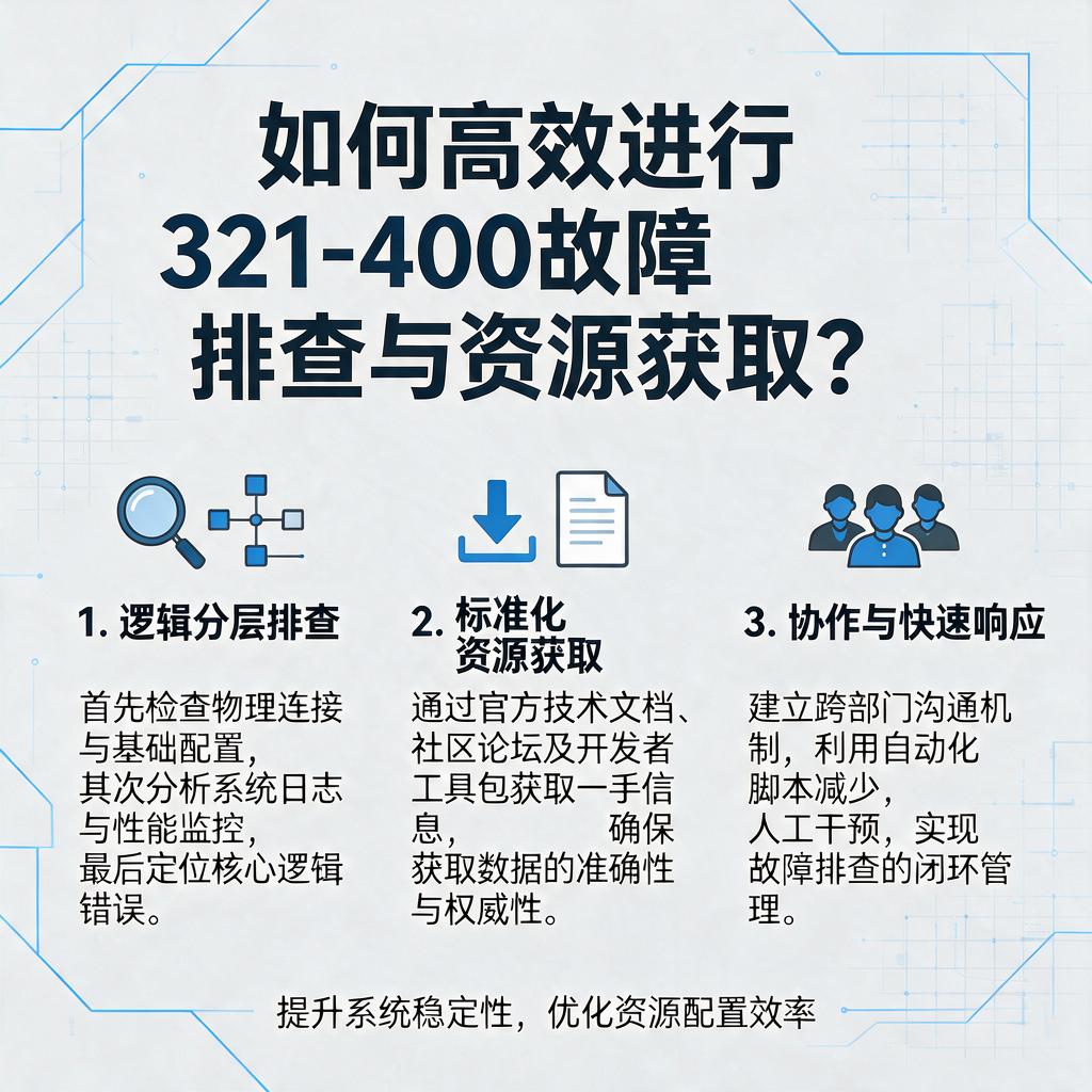 如何高效进行321-400故障排查与资源获取？