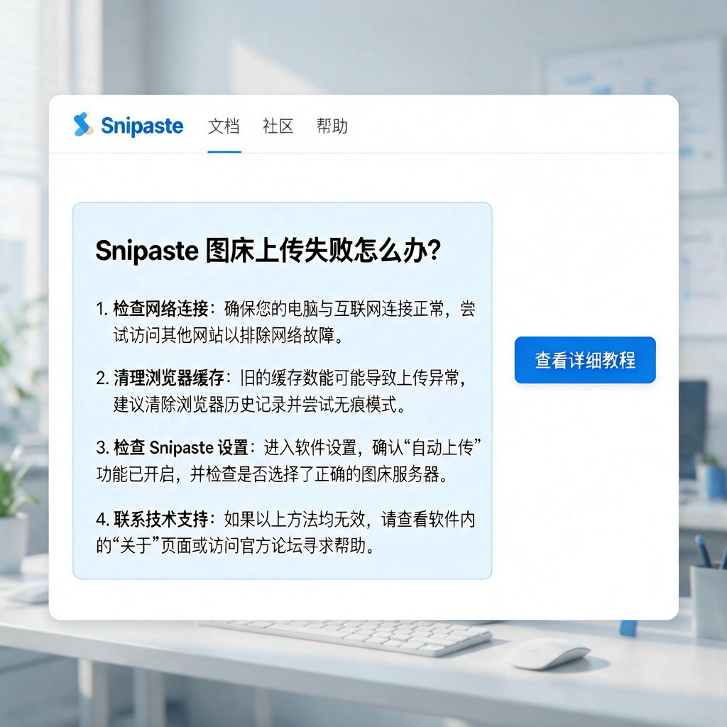 Snipaste图床上传失败怎么解决？