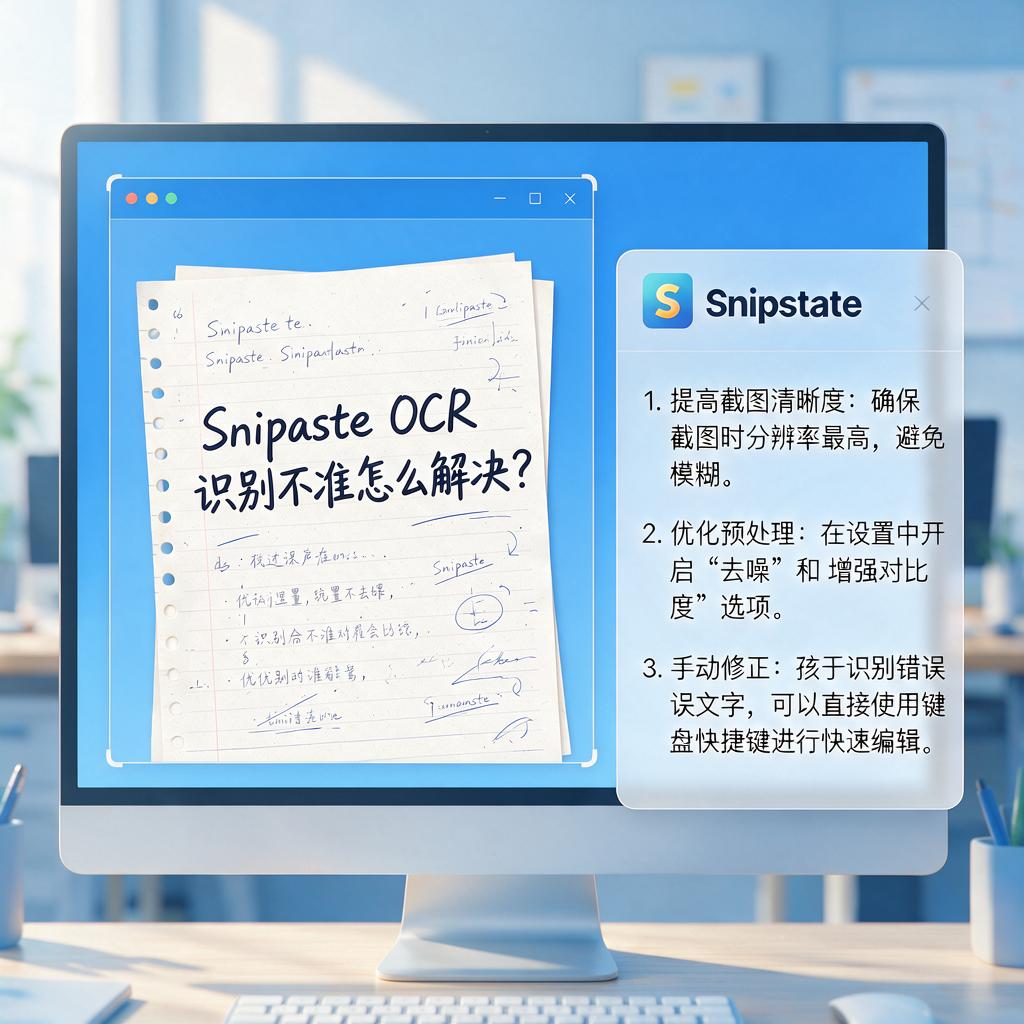 Snipaste OCR识别不准怎么解决？
