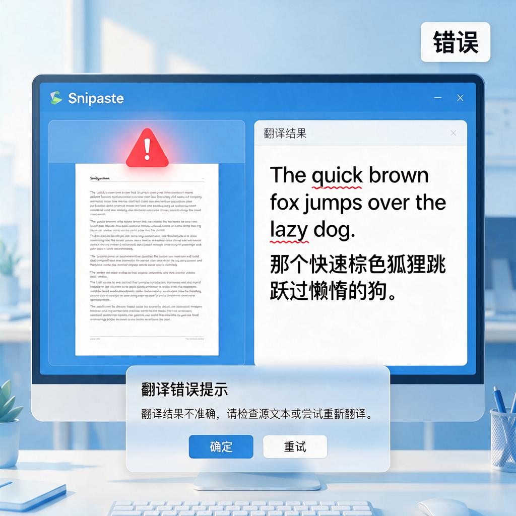 Snipaste翻译结果错误怎么解决？