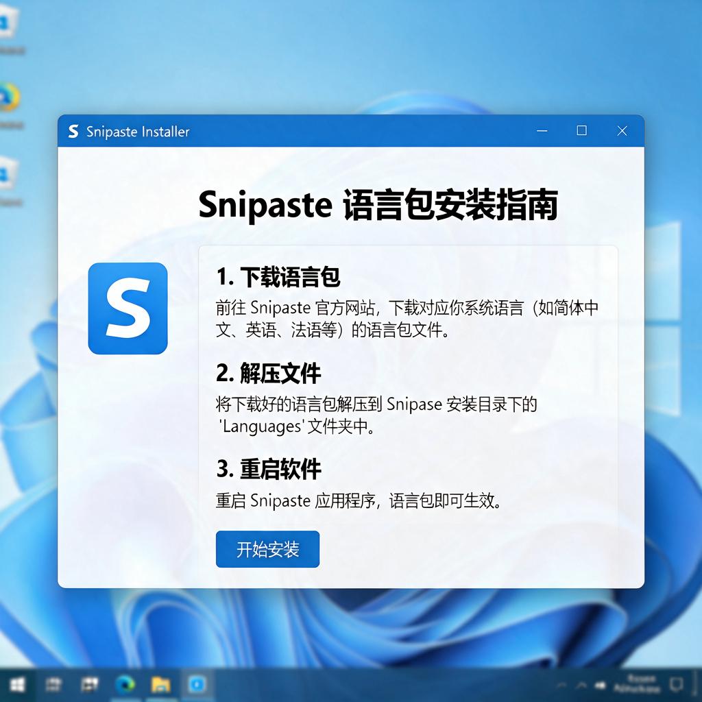 Snipaste语言包怎么安装？