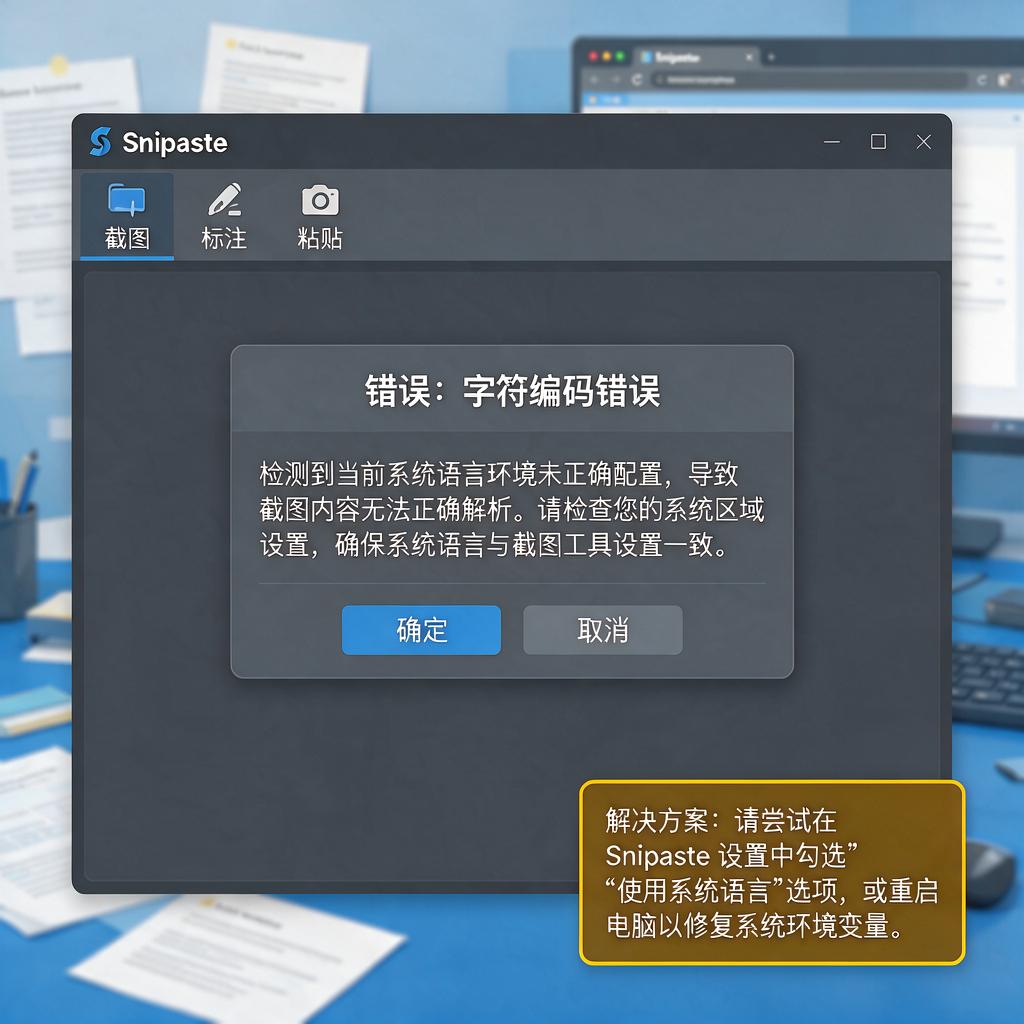 Snipaste出现中文乱码问题怎么解决？