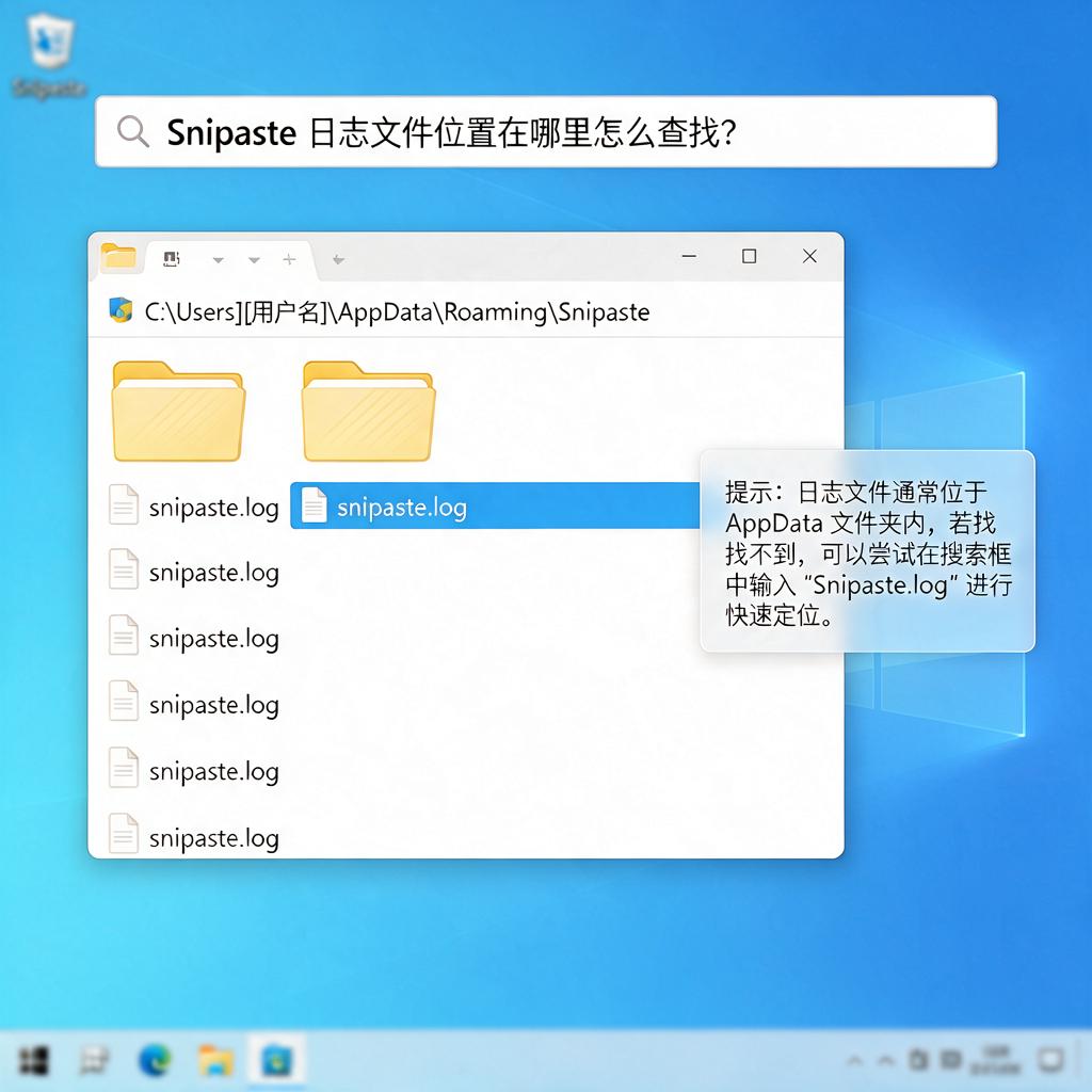 Snipaste日志文件位置在哪里怎么查找?