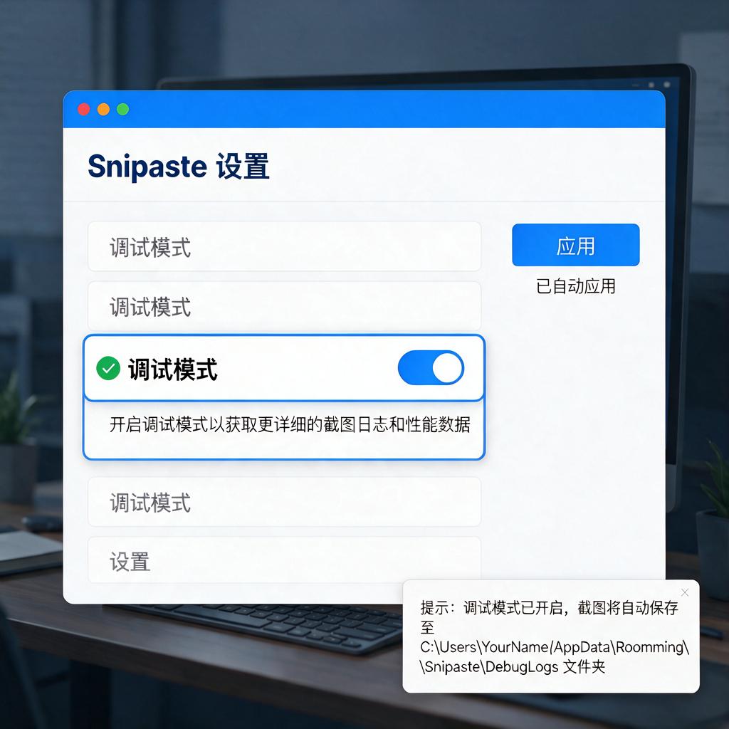 Snipaste调试模式怎么开启呢?