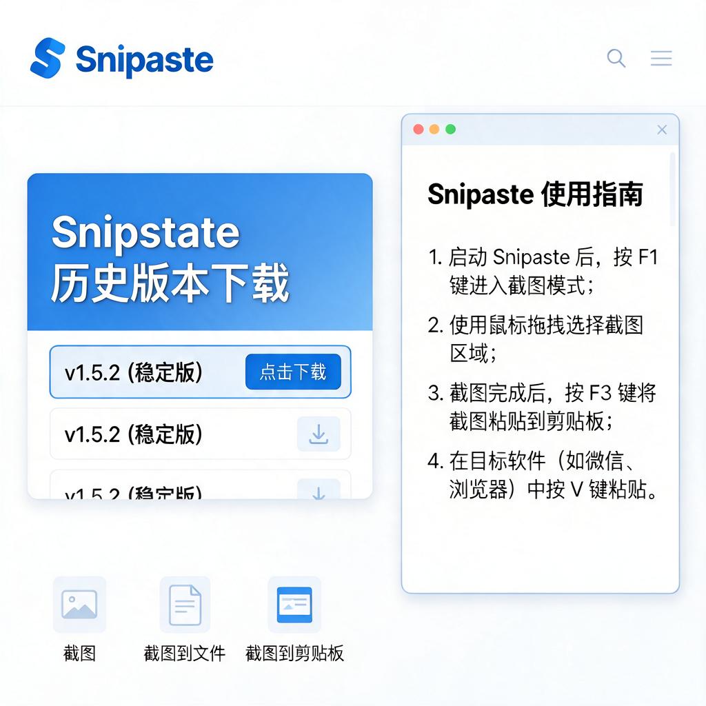 Snipaste历史版本如何下载及使用？