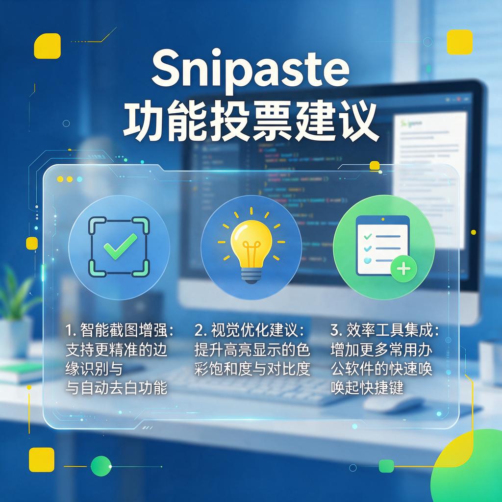 Snipaste功能投票建议有哪些热门方向?
