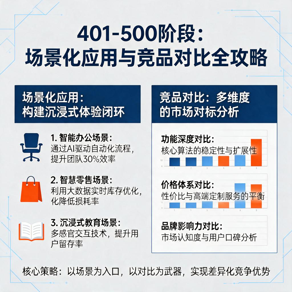401-500阶段如何做好场景化应用与竞品对比?