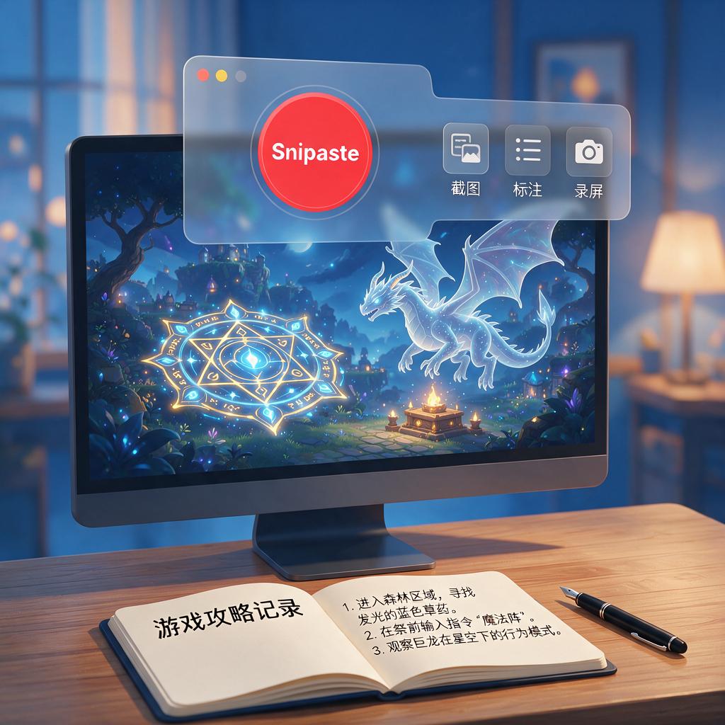 Snipaste如何实现游戏画面实时攻略记录？