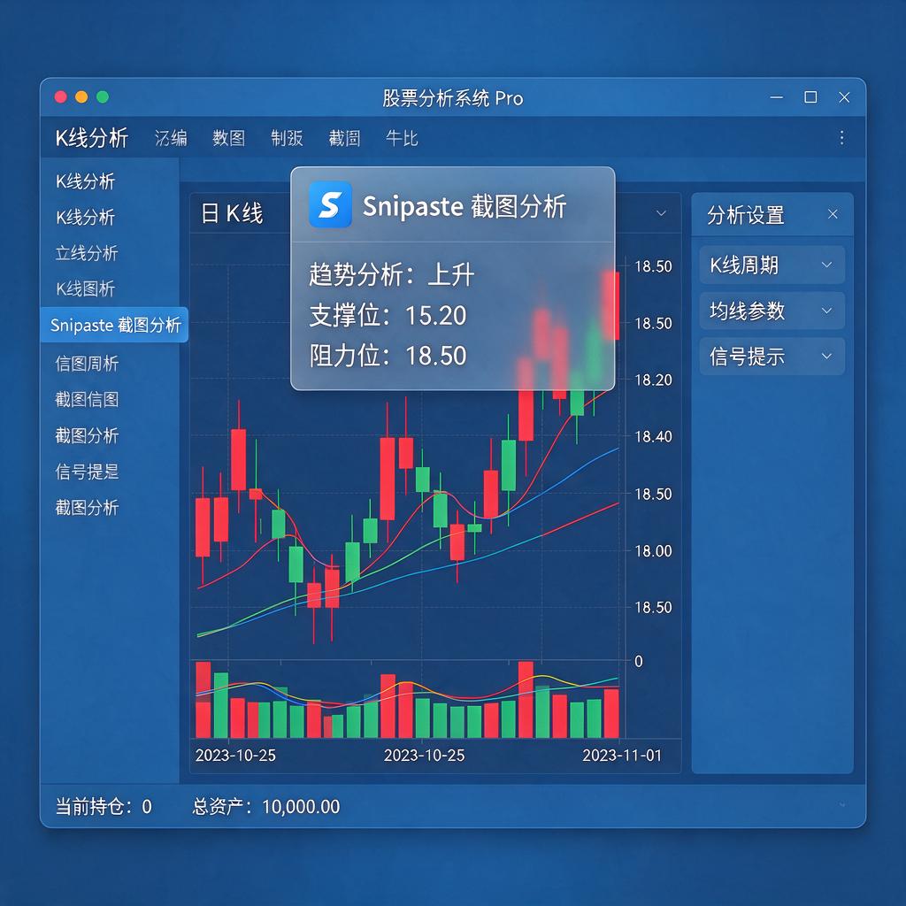 如何用Snipaste进行股票K线分析？