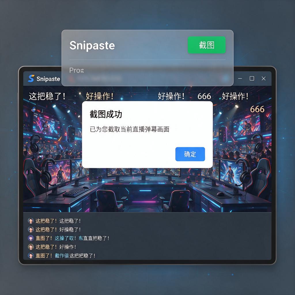 Snipaste如何高效截取直播弹幕？