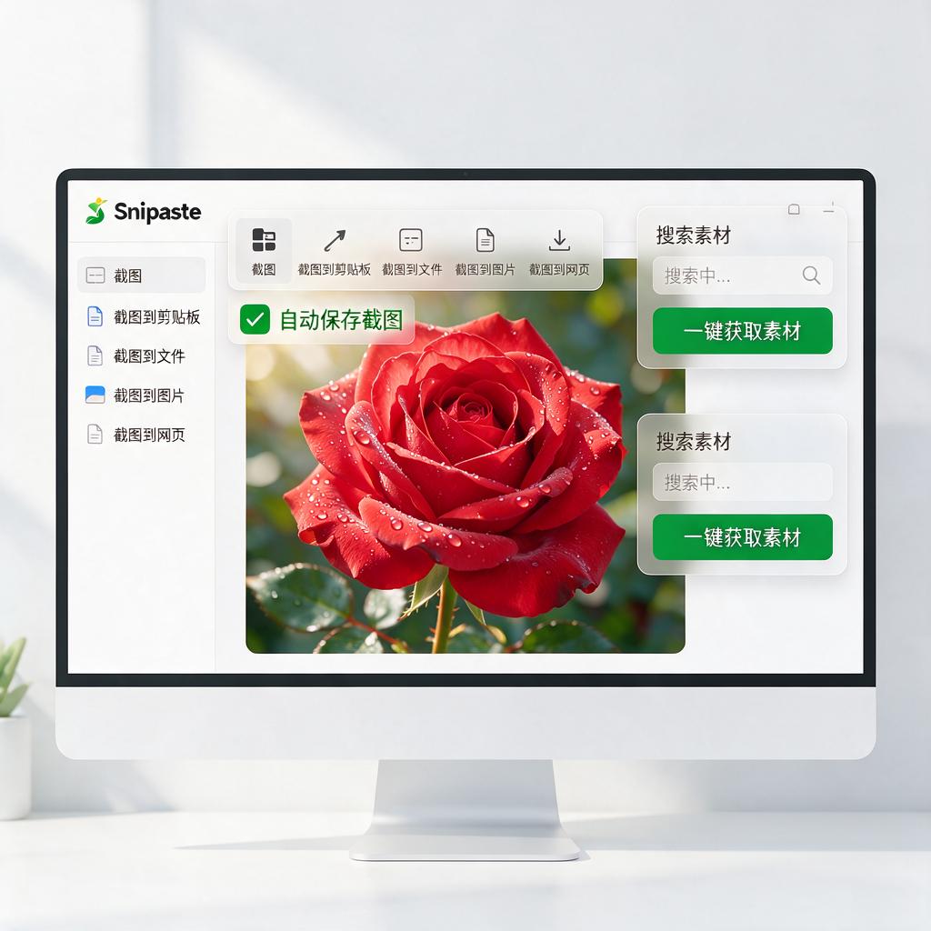 Snipaste如何高效获取自媒体配图素材？
