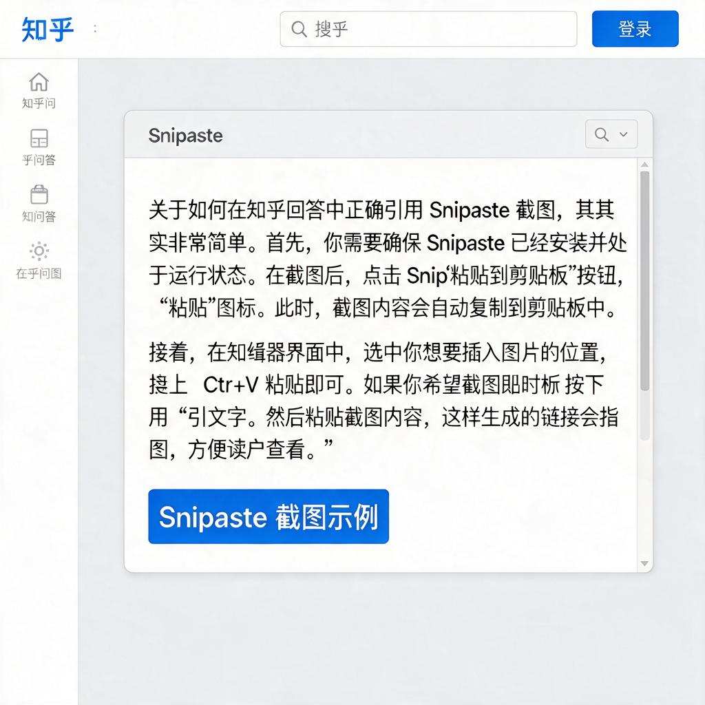 如何在知乎回答中正确引用Snipaste内容？