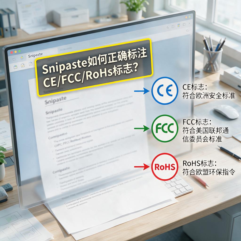 Snipaste如何正确标注CE/FCC/RoHS标志?