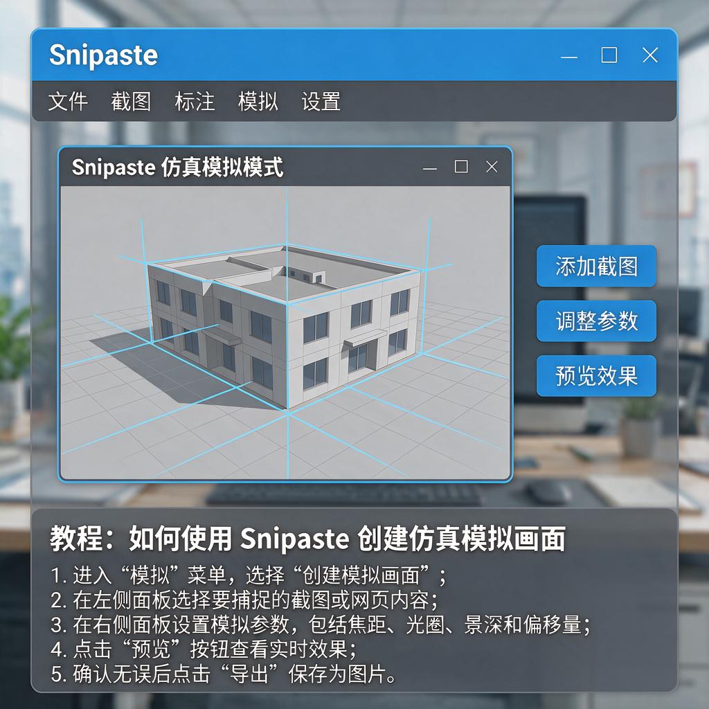 如何用Snipaste创建仿真模拟画面?