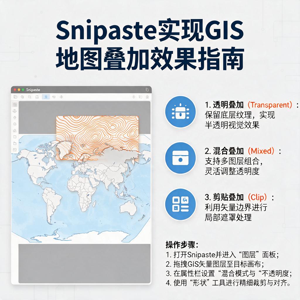 Snipaste如何实现GIS地图叠加效果?