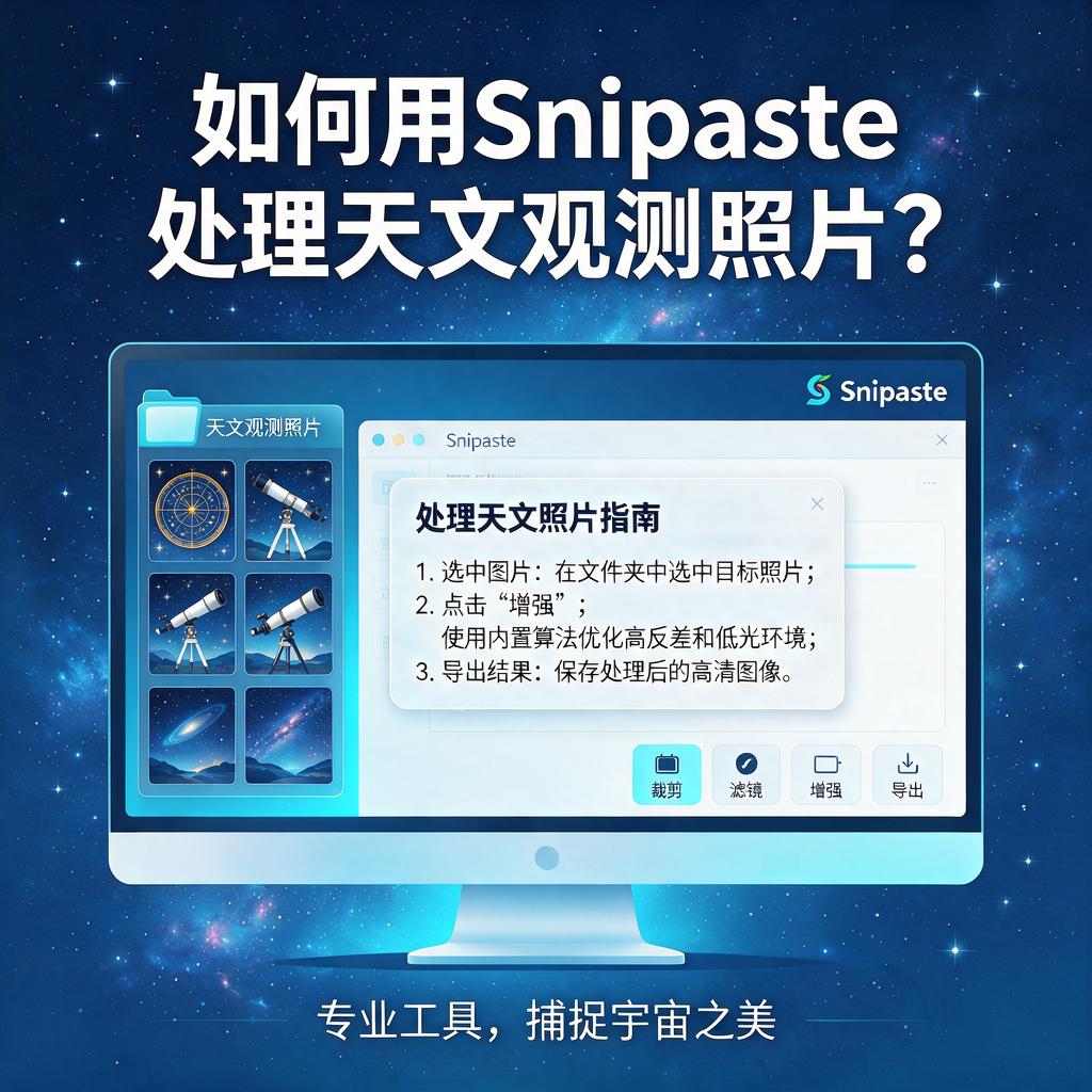 如何用Snipaste处理天文观测照片?