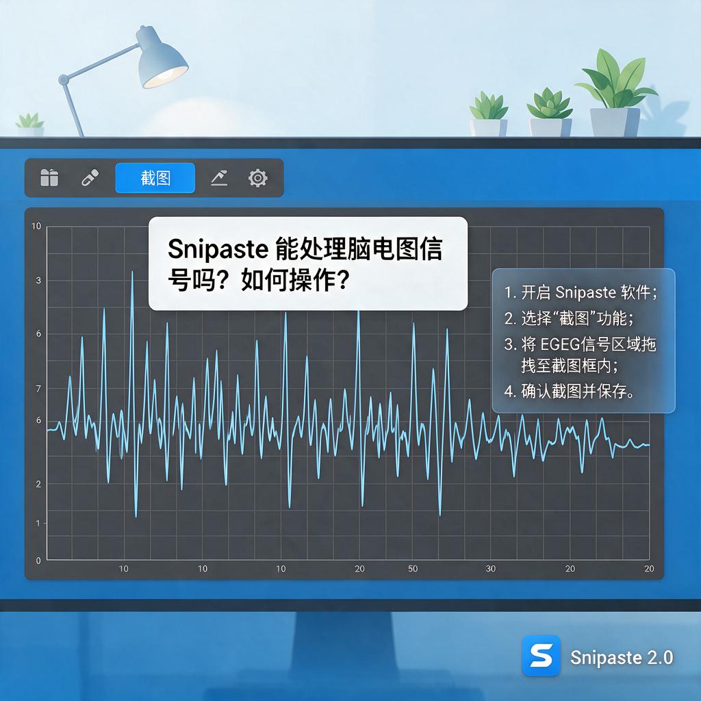 Snipaste能处理脑电图信号吗？如何操作？
