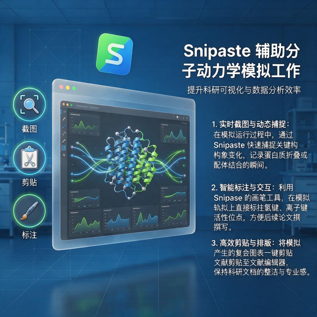 Snipaste如何辅助分子动力学模拟工作？