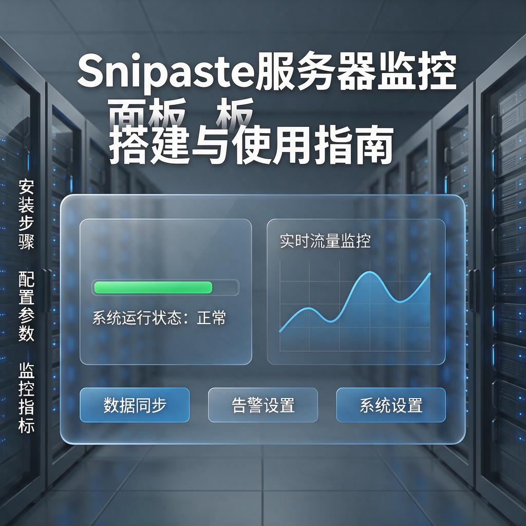 Snipaste服务器监控面板怎么搭建和使用？