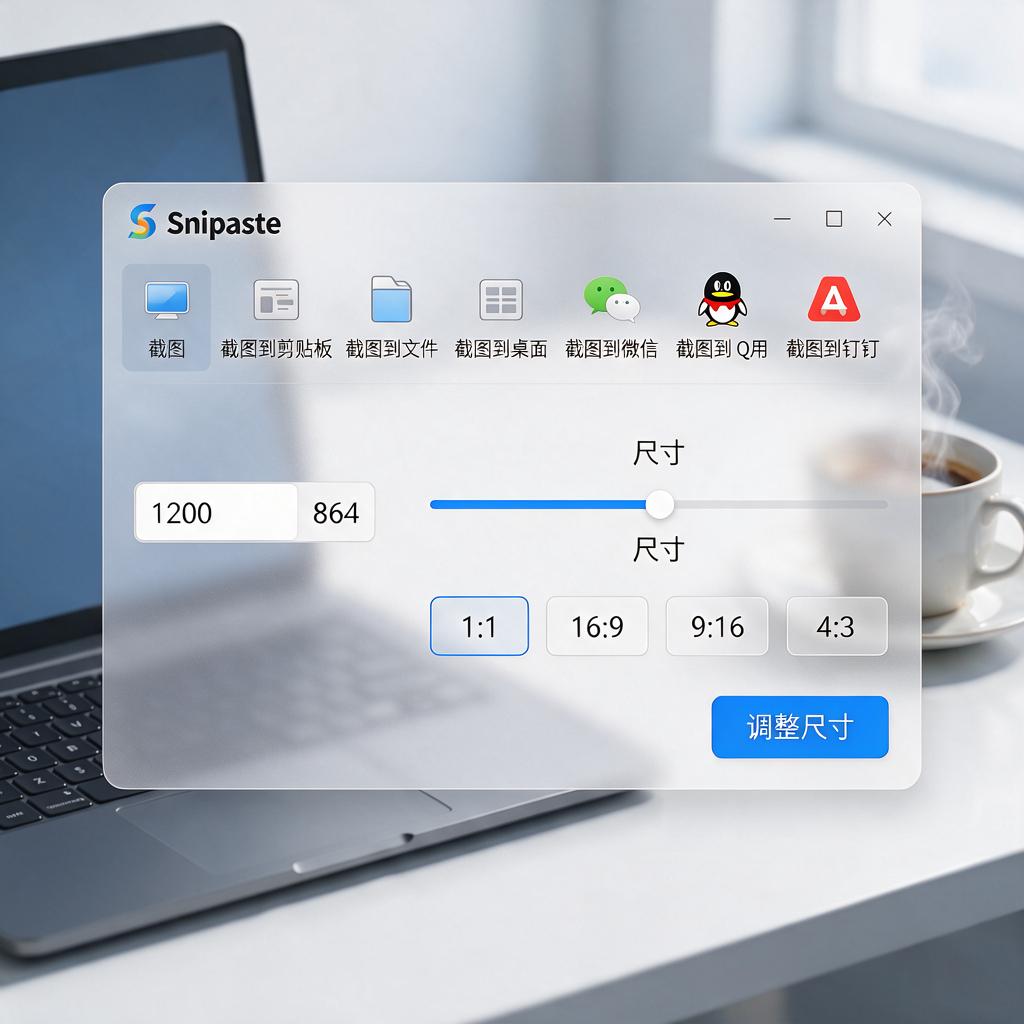 Snipaste截图尺寸标签位置怎么调整?