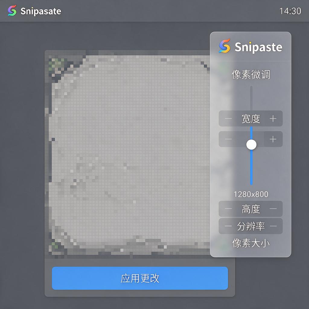 Snipaste截图如何实现手动微调像素?