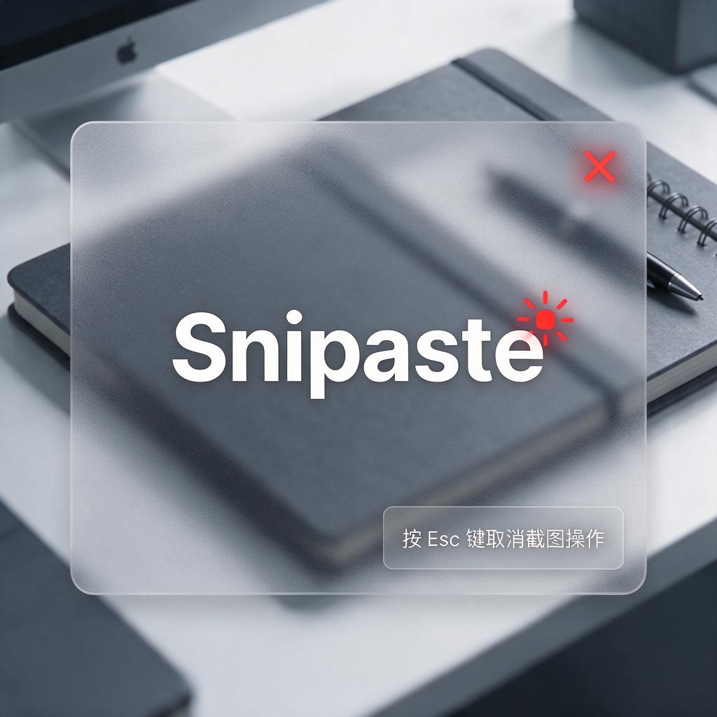 Snipaste截图时按Esc键能取消操作吗?