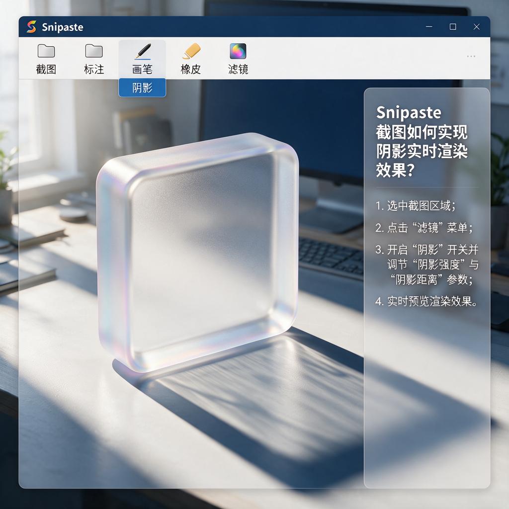 Snipaste截图如何实现阴影实时渲染效果？