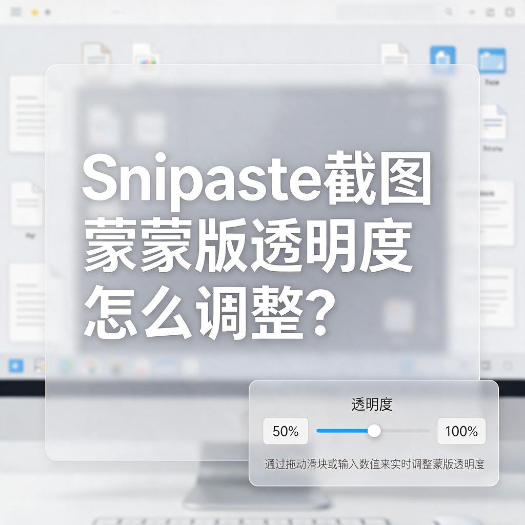 Snipaste截图蒙版透明度怎么调整？