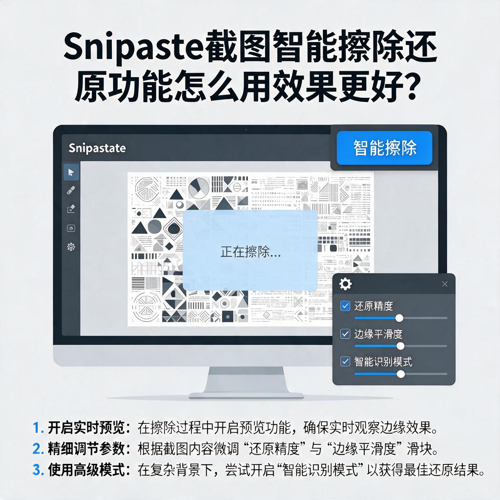 Snipaste截图智能擦除还原功能怎么用效果更好?