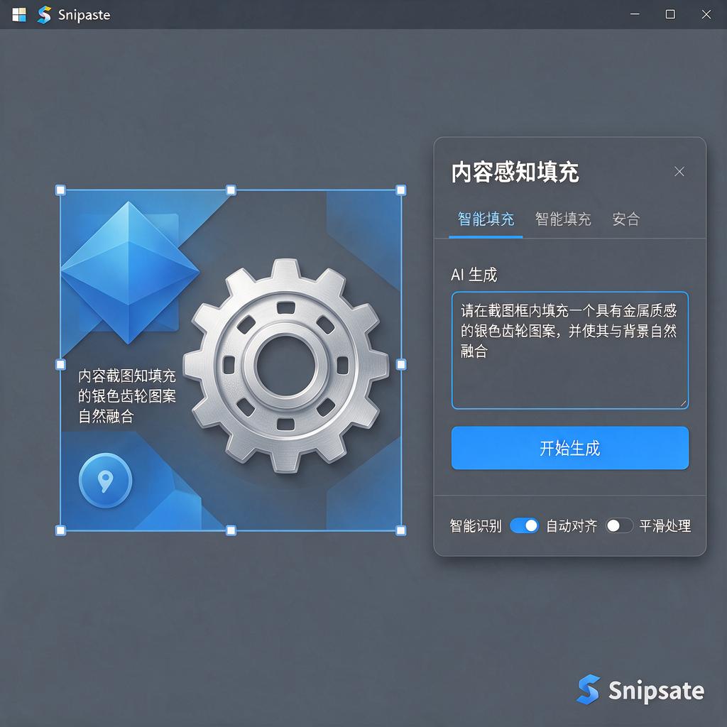 Snipaste截图内容感知填充怎么用效果如何?