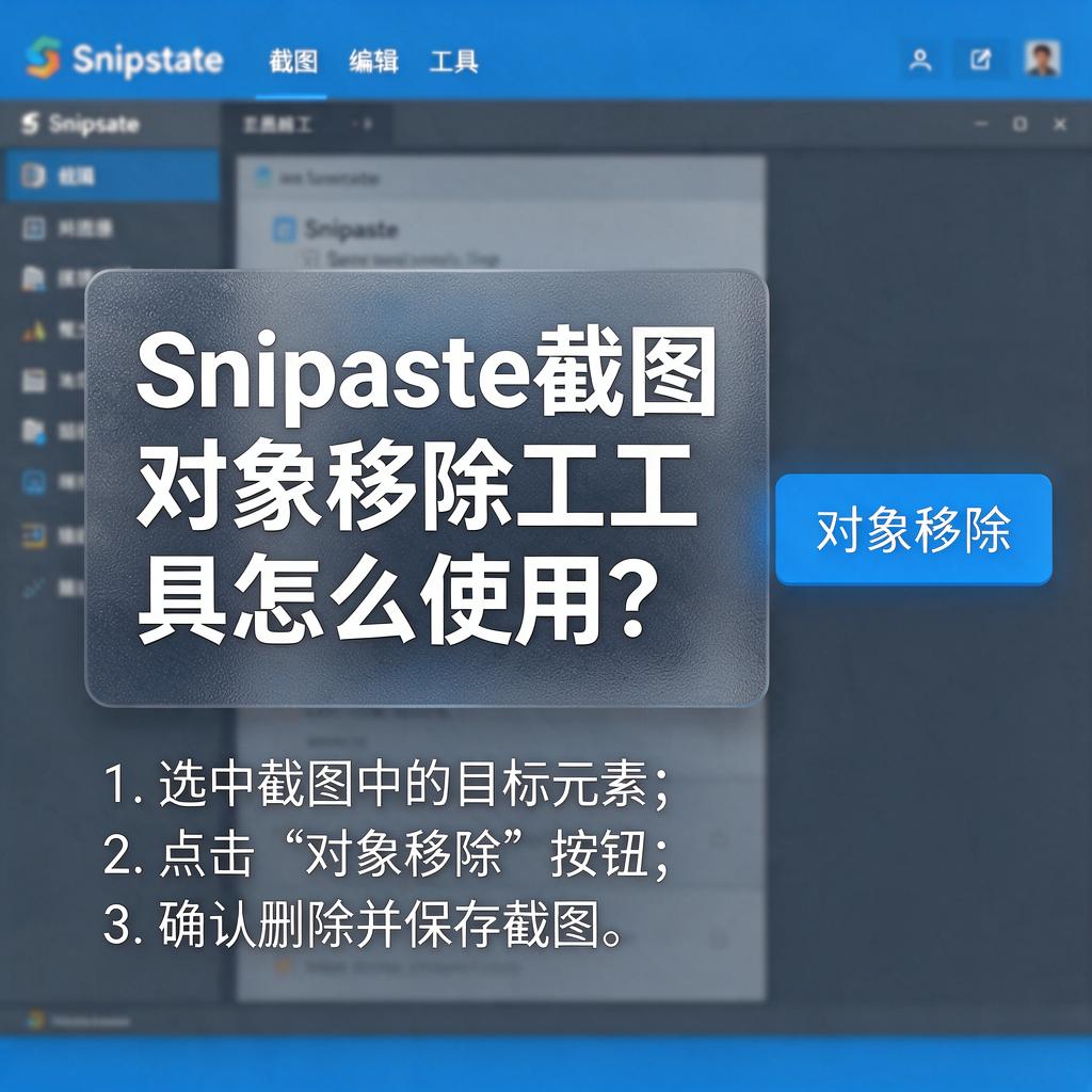 Snipaste截图对象移除工具怎么使用?