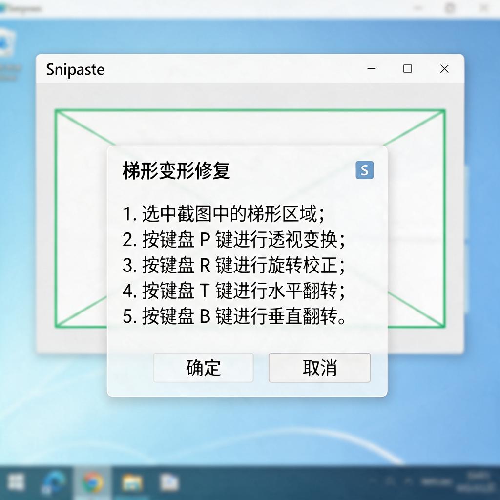 如何使用Snipaste修正截图梯形变形?
