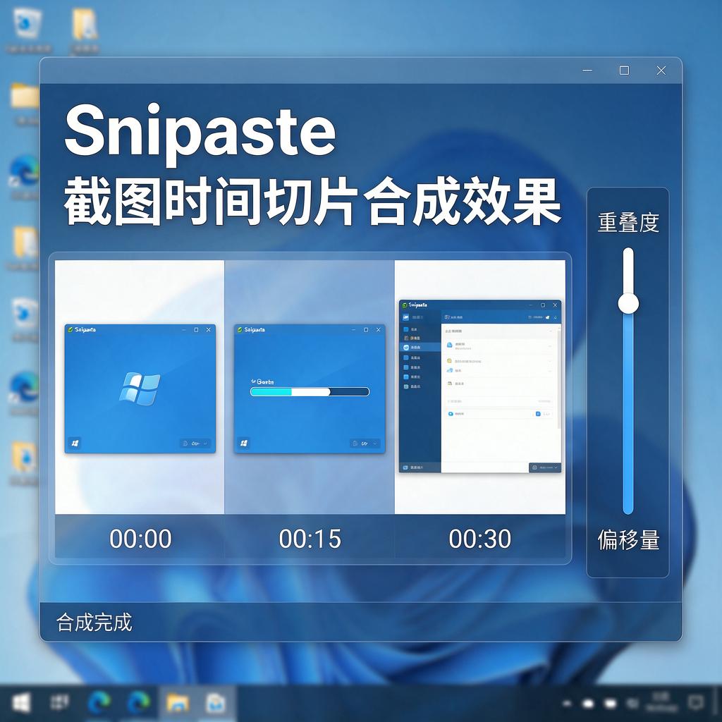 Snipaste如何实现截图时间切片合成效果？