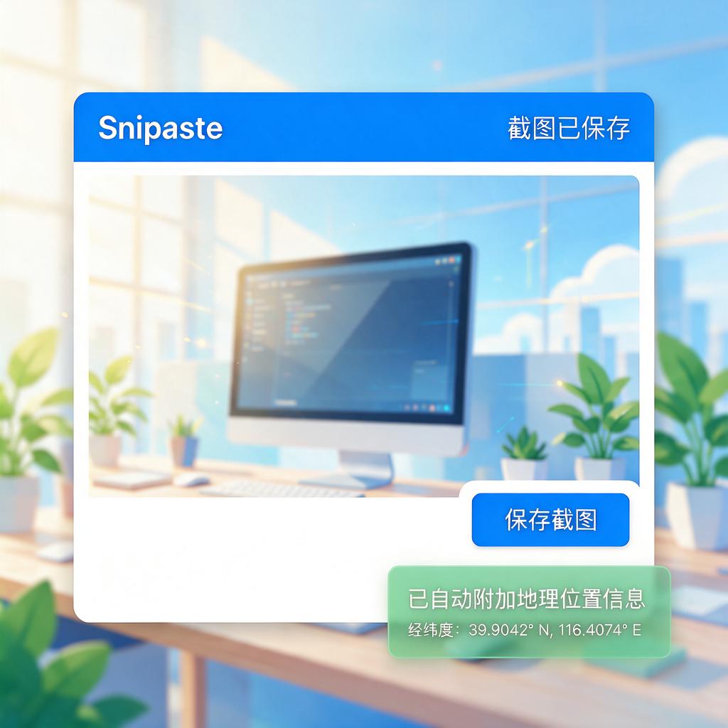 Snipaste截图如何写入GPS信息?