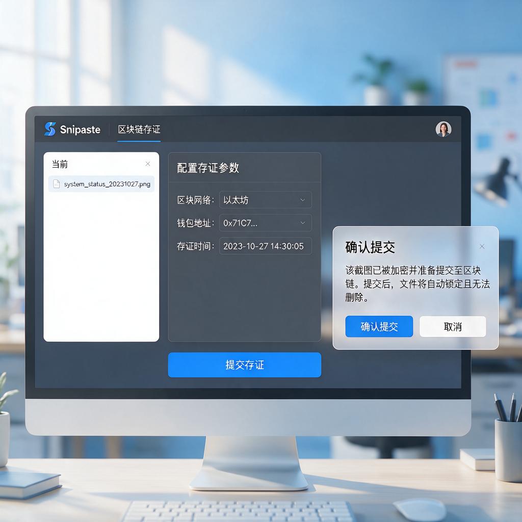 Snipaste截图如何进行区块链存证?