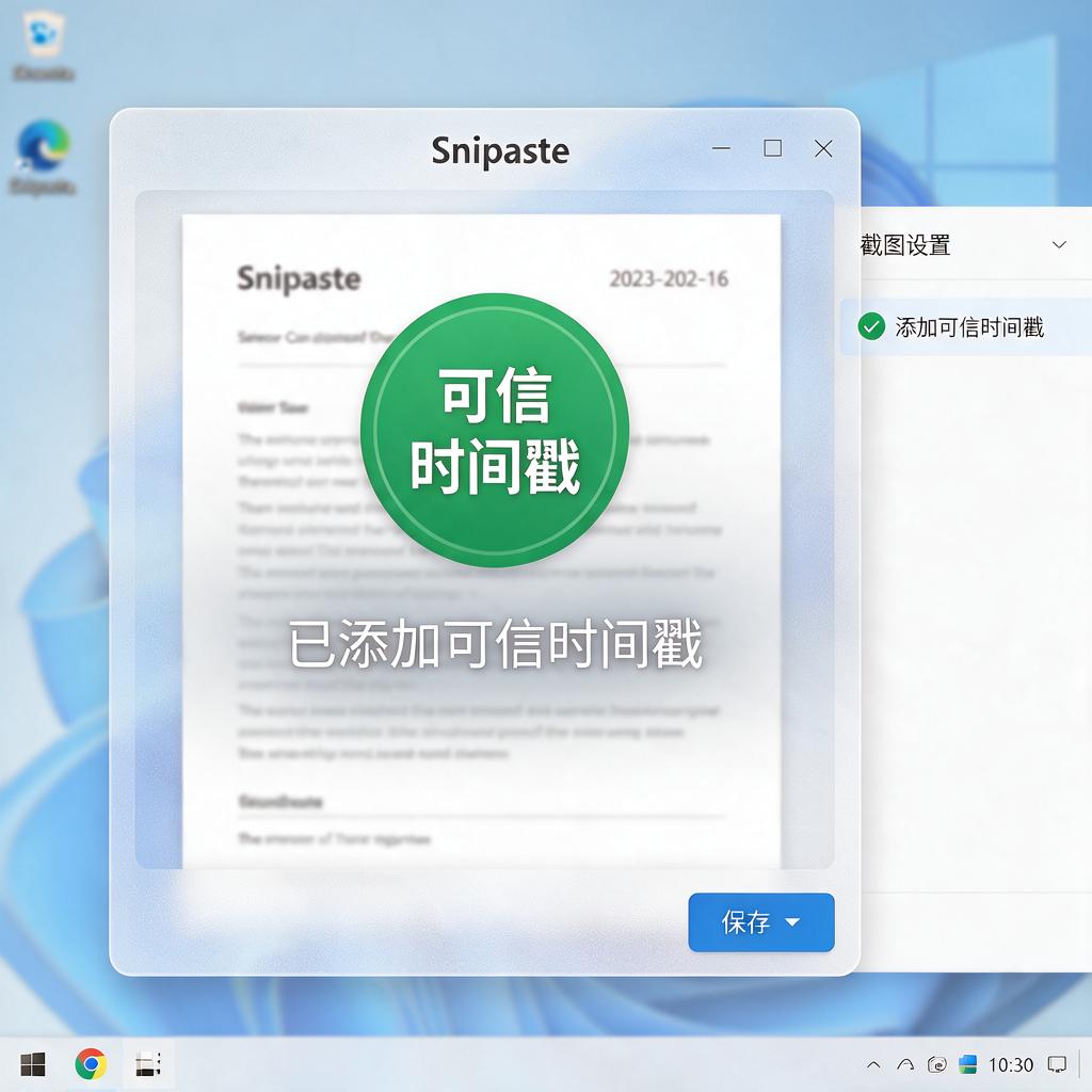 Snipaste截图如何添加可信时间戳?