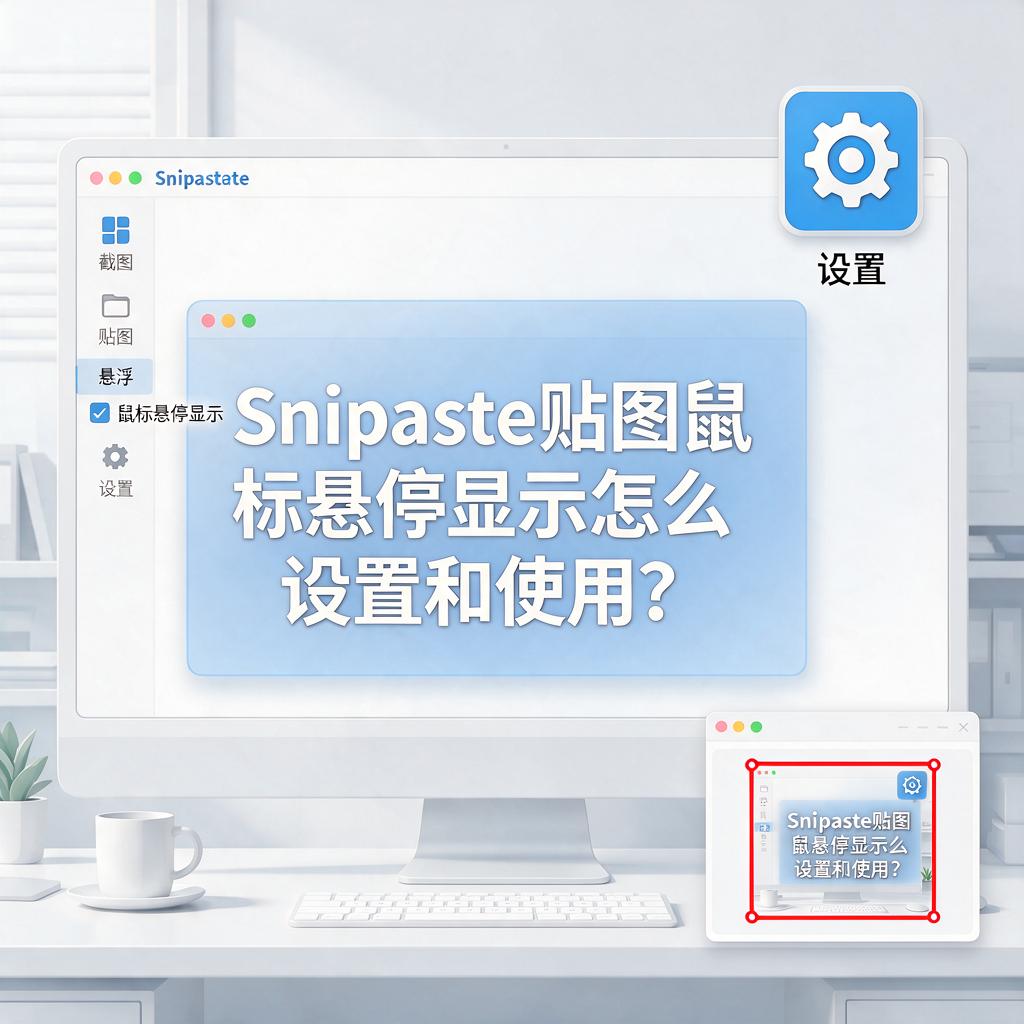 Snipaste贴图鼠标悬停显示怎么设置和使用？